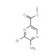 Methyl 2-Amino-3-bromopyrazine-5-carboxylate (CAS 1076198-49-6) - chemical structure image