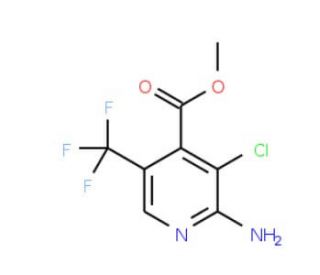 Methyl 2-amino-3-chloro-5-(trifluoromethyl)-isonicotinate - chemical structure image