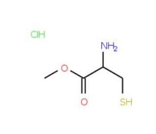 Methyl 2-amino-3-mercaptopropanoate hydrochloride (CAS 70361-61-4) - chemical structure image