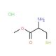 Methyl 2-amino-3-mercaptopropanoate hydrochloride (CAS 70361-61-4) - chemical structure image
