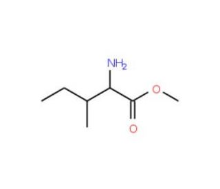 Methyl 2-amino-3-methylpentanoate (CAS 2577-46-0) - chemical structure image