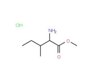 methyl 2-amino-3-methylpentanoate hydrochloride (CAS 2577-46-0) - chemical structure image