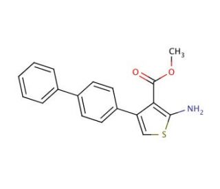 Methyl 2-amino-4-(1,1&prime;-biphenyl-4-yl)thiophene-3-carboxylate - chemical structure image