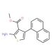 methyl 2-amino-4-(1-naphthyl)thiophene-3-carboxylate (CAS 350997-17-0) - chemical structure image