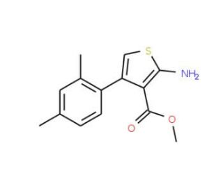 Methyl 2-amino-4-(2,4-dimethylphenyl)thiophene-3-carboxylate - chemical structure image