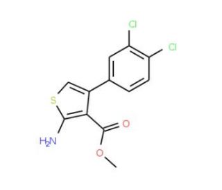 Methyl 2-amino-4-(3,4-dichlorophenyl)thiophene-3-carboxylate - chemical structure image