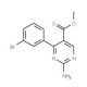 Methyl 2-amino-4-(3-bromophenyl)pyrimidine-5-carboxylate (CAS 1133115-93-1) - chemical structure image
