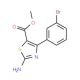 Methyl 2-amino-4-(3-bromophenyl)thiazole-5-carboxylate (CAS 1065074-63-6) - chemical structure image