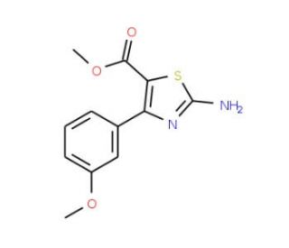 Methyl 2-amino-4-(3-methoxyphenyl)thiazole-5-carboxylate (CAS 1133115-46-4) - chemical structure image
