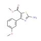 Methyl 2-amino-4-(3-methoxyphenyl)thiazole-5-carboxylate (CAS 1133115-46-4) - chemical structure image