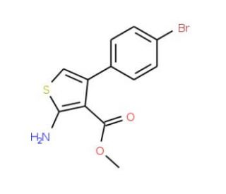Methyl 2-amino-4-(4-bromophenyl)thiophene-3-carboxylate - chemical structure image