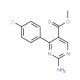 Methyl 2-amino-4-(4-chlorophenyl)pyrimidine-5-carboxylate (CAS 1133115-56-6) - chemical structure image
