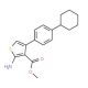 Methyl 2-amino-4-(4-cyclohexylphenyl)thiophene-3-carboxylate - chemical structure image