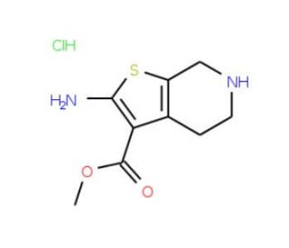 methyl 2-amino-4,5,6,7-tetrahydrothieno[2,3-c]pyridine-3-carboxylate hydrochloride - chemical structure image