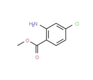 methyl 2-amino-4-chlorobenzoate (CAS 5900-58-3) - chemical structure image