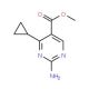 Methyl 2-amino-4-cyclopropylpyrimidine-5-carboxylate (CAS 1133115-42-0) - chemical structure image