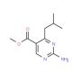 Methyl 2-amino-4-isobutylpyrimidine-5-carboxylate (CAS 1133115-97-5) - chemical structure image