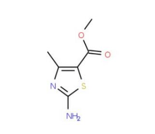 Methyl 2-amino-4-methyl-1,3-thiazole-5-carboxylate (CAS 3829-80-9) - chemical structure image
