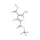 Methyl 2-amino-4-methyl-5-(tert-butoxycarbonyl)-thiophene-3-carboxylate - chemical structure image