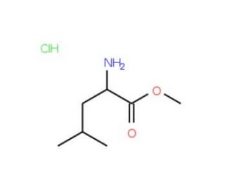 methyl 2-amino-4-methylpentanoate hydrochloride (CAS 6322-53-8) - chemical structure image