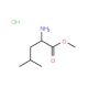 methyl 2-amino-4-methylpentanoate hydrochloride (CAS 6322-53-8) - chemical structure image