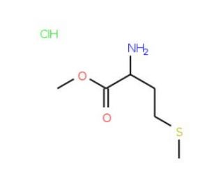 methyl 2-amino-4-(methylthio)butanoate hydrochloride (CAS 16118-36-8) - chemical structure image