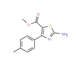 Methyl 2-amino-4-p-tolylthiazole-5-carboxylate (CAS 1133115-44-2) - chemical structure image