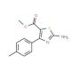 Methyl 2-amino-4-p-tolylthiazole-5-carboxylate (CAS 1133115-44-2) - chemical structure image