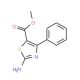 Methyl 2-amino-4-phenylthiazole-5-carboxylate (CAS 893652-36-3) - chemical structure image