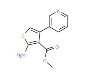 Methyl 2-amino-4-pyridin-3-ylthiophene-3-carboxylate - chemical structure image