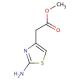 Methyl 2-amino-4-thiazoleacetate (CAS 64987-16-2) - chemical structure image