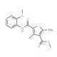 Methyl 2-amino-5-{[(2-methoxyphenyl)amino]-carbonyl}-4-methylthiophene-3-carboxylate - chemical structure image