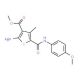 Methyl 2-amino-5-{[(4-methoxyphenyl)amino]-carbonyl}-4-methylthiophene-3-carboxylate - chemical structure image