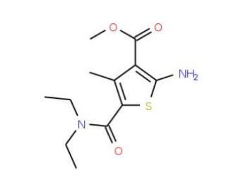 Methyl 2-amino-5-[(diethylamino)carbonyl]-4-methylthiophene-3-carboxylate - chemical structure image