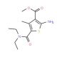 Methyl 2-amino-5-[(diethylamino)carbonyl]-4-methylthiophene-3-carboxylate - chemical structure image
