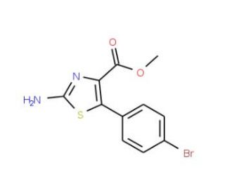 Methyl 2-amino-5-(4-bromophenyl)thiazole-4-carboxylate (CAS 1072944-52-5) - chemical structure image