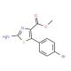 Methyl 2-amino-5-(4-bromophenyl)thiazole-4-carboxylate (CAS 1072944-52-5) - chemical structure image