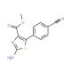 Methyl 2-amino-5-(4-cyanophenyl)-1,3-thiazole-4-carboxylate - chemical structure image