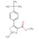 Methyl 2-amino-5-[4-(tert-butyl)phenyl]-1,3-thiazole-4-carboxylate (CAS 886361-34-8) - chemical structure image