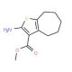 Methyl 2-amino-5,6,7,8-tetrahydro-4H-cyclohepta-[b]thiophene-3-carboxylate (CAS 184174-81-0) - chemical structure image
