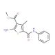 Methyl 2-amino-5-(anilinocarbonyl)-4-methylthiophene-3-carboxylate - chemical structure image