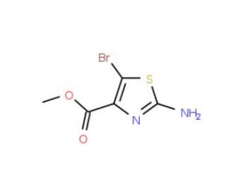 Methyl 2-amino-5-bromo-1,3-thiazole-4-carboxylate (CAS 850429-60-6) - chemical structure image