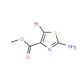 Methyl 2-amino-5-bromo-1,3-thiazole-4-carboxylate (CAS 850429-60-6) - chemical structure image
