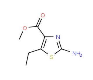 Methyl 2-amino-5-ethyl-1,3-thiazole-4-carboxylate (CAS 28942-54-3) - chemical structure image