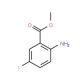 Methyl 2-amino-5-fluorobenzoate (CAS 319-24-4) - chemical structure image