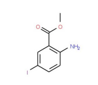 Methyl 2-amino-5-iodobenzoate (CAS 77317-55-6) - chemical structure image