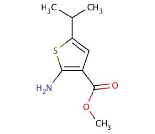 Methyl 2-amino-5-isopropylthiophene-3-carboxylate - chemical structure image