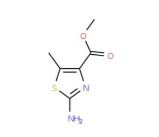 Methyl 2-Amino-5-methyl-1,3-thiazole-4-carboxylate (CAS 63257-03-4) - chemical structure image