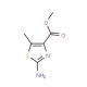 Methyl 2-Amino-5-methyl-1,3-thiazole-4-carboxylate (CAS 63257-03-4) - chemical structure image