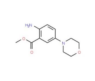 methyl 2-amino-5-morpholin-4-ylbenzoate (CAS 134050-76-3) - chemical structure image